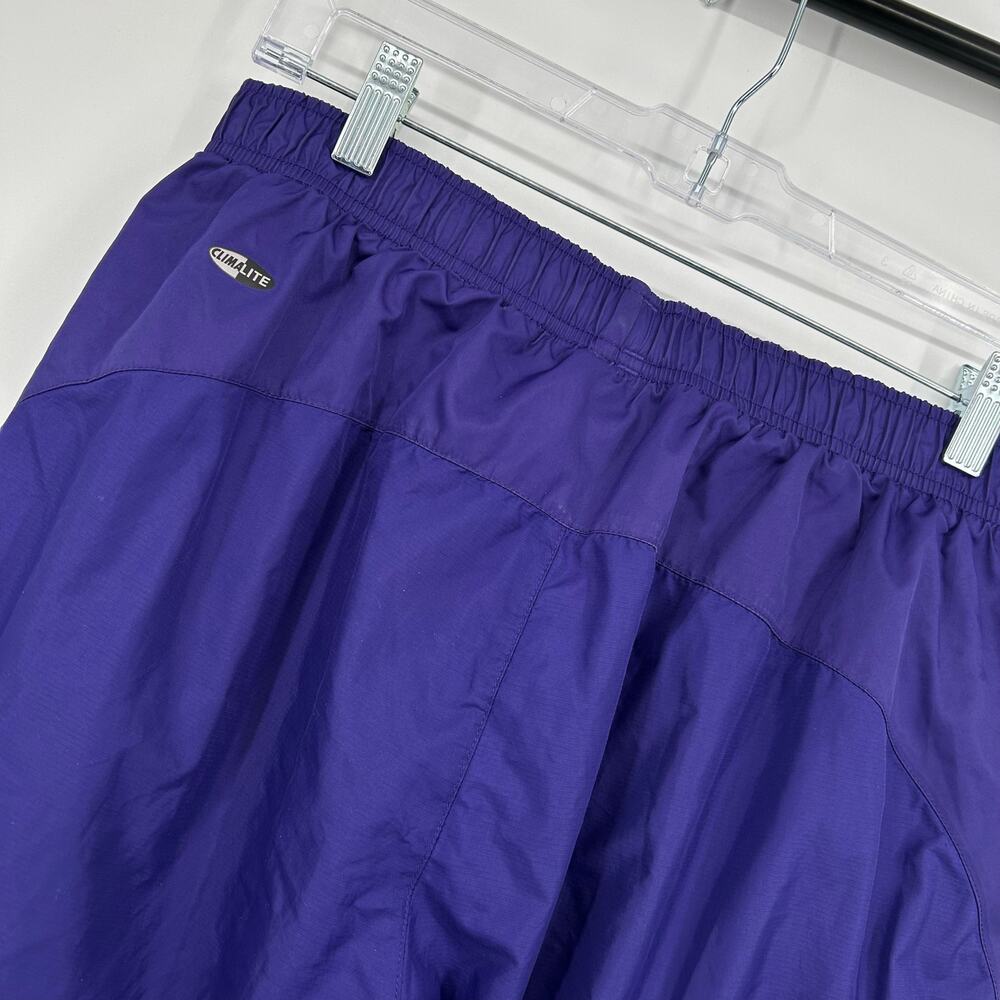 Vintage y2k Men's Purple Adidas Climalite Mesh Lined Windbreaker Sweatpants Sz S - Picture 8 of 11